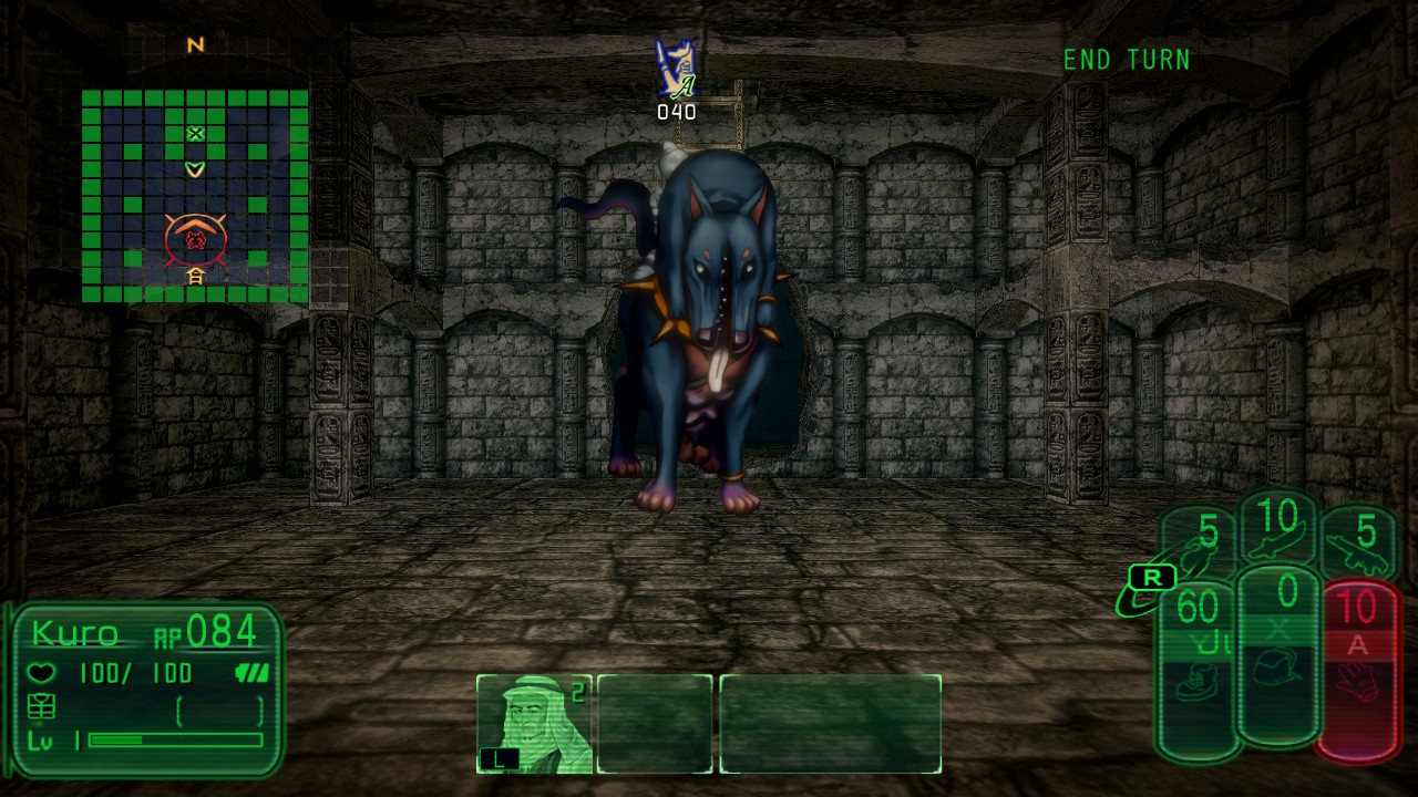 Kowloon High-School Chronicle screenshot featuring a doglike monster looks menacing.