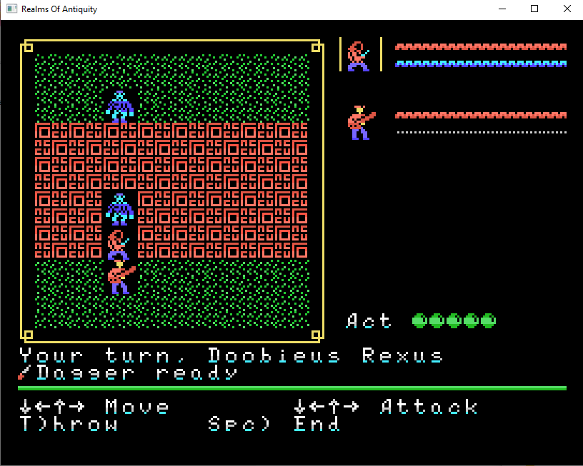 Gameplay in Realms of Antiquity.