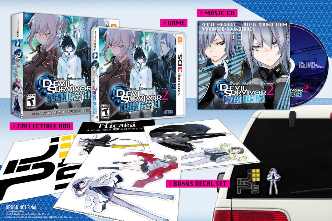 Shin Megami Tensei Devil Survivor 2 Record Breaker Cover Art US Limited Edition