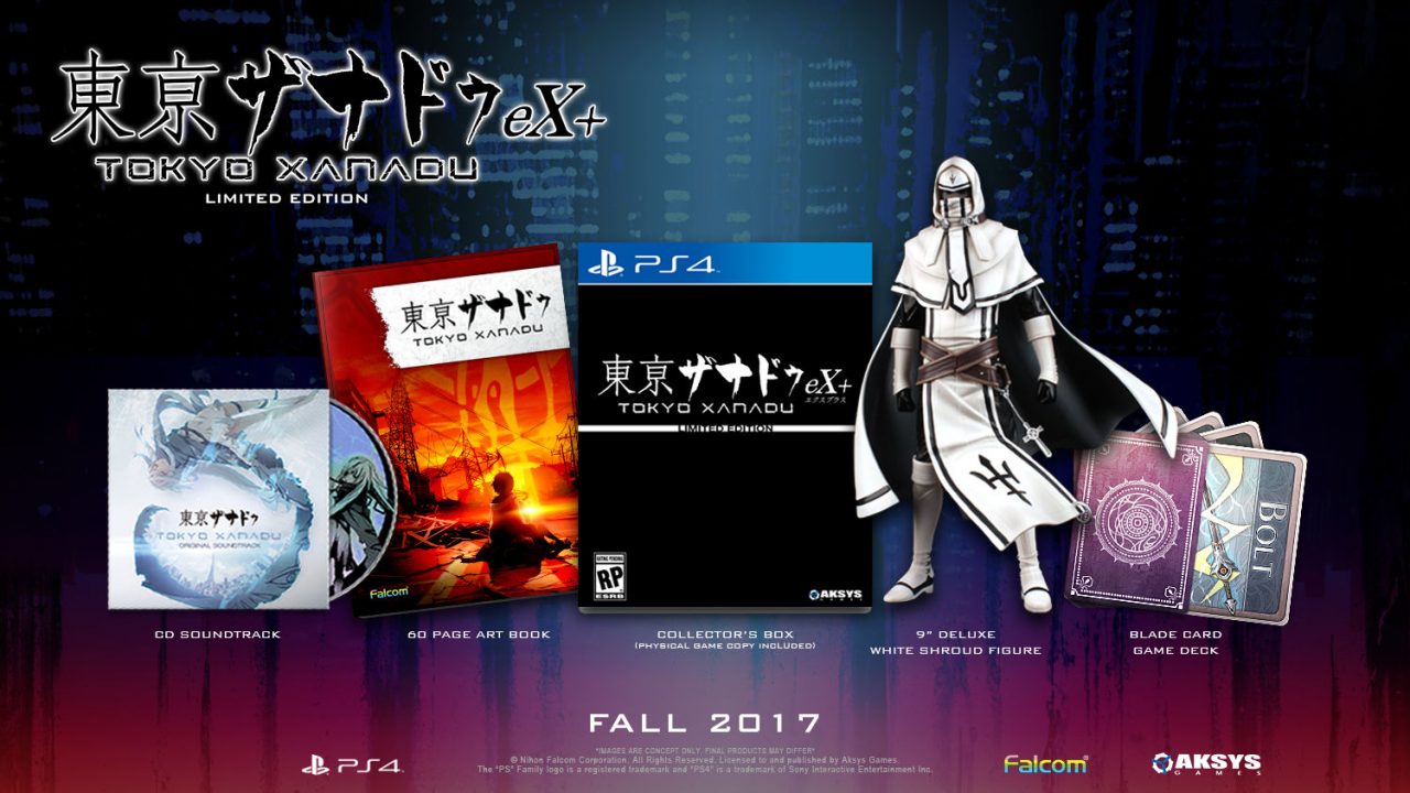 Tokyo Xanadu eX Cover Art US PS4 Limited Edition
