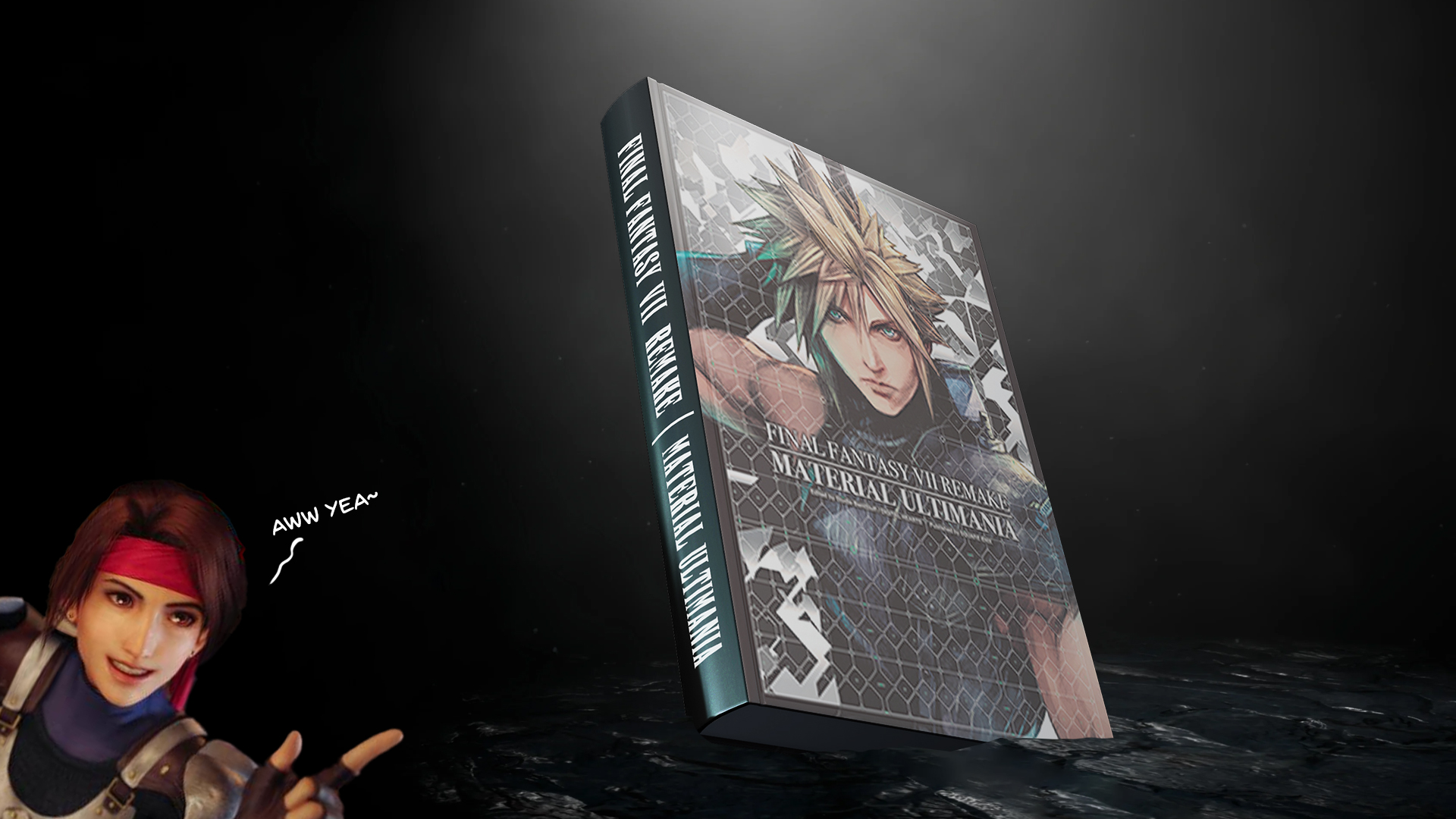 Final Fantasy VII Remake Material Ultimania Unfinalized Cover Mockup