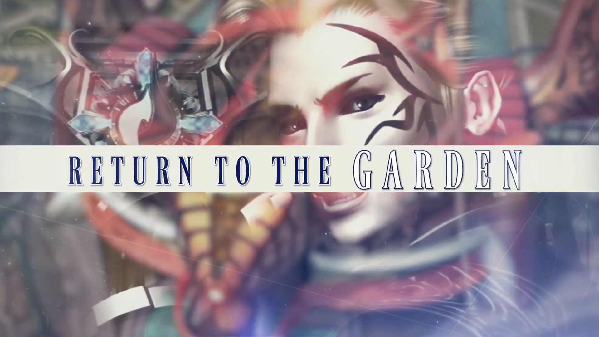 Final Fantasy VIII Remastered graphic with smiling teenager with attitude and Return to the Garden text.