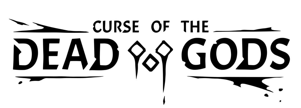 Curse of the Dead Gods Logo Black