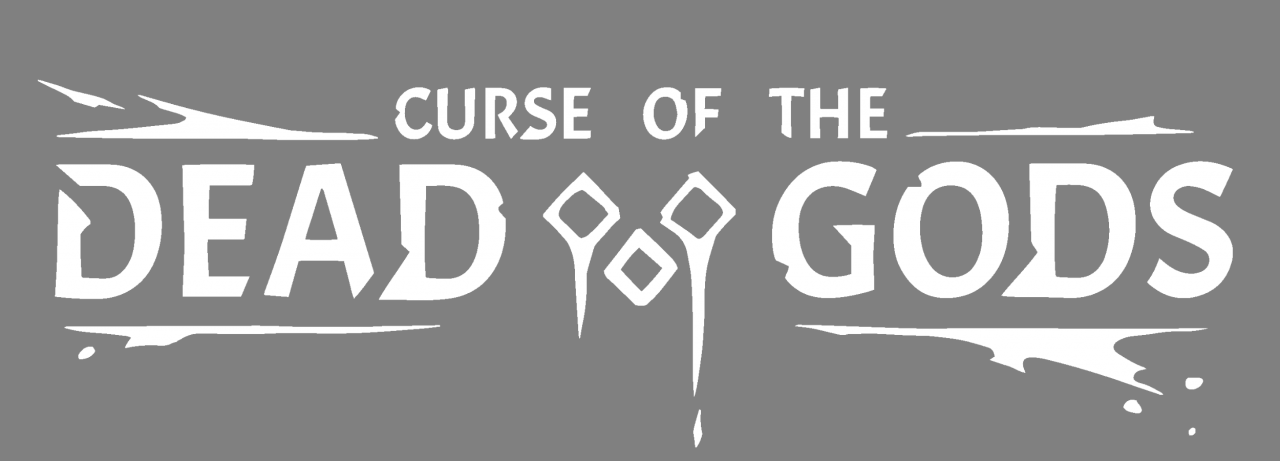 Curse of the Dead Gods Logo White