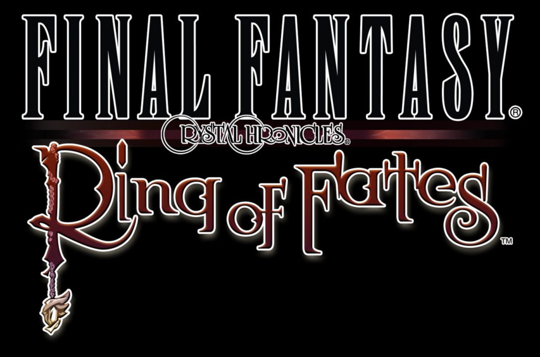 Final Fantasy Crystal Chronicles Ring of Fates Logo on Black