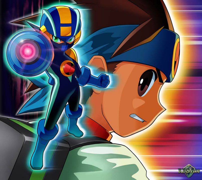 Mega Man Battle Network 4 Red Sun Blue Moon Artwork 009