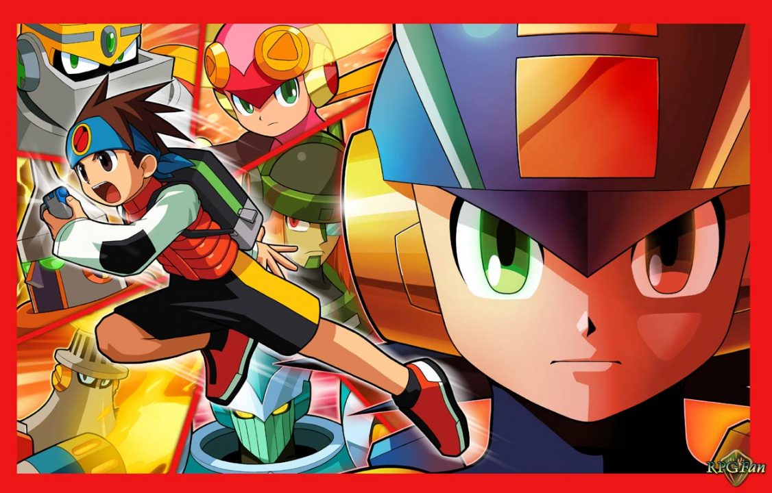 Mega Man Battle Network 4 Red Sun Blue Moon Artwork 011