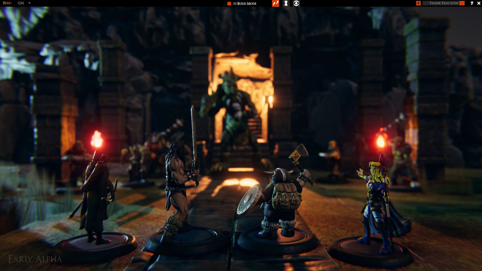 A party of adventurers prepares to face wicked monsters in TaleSpire.