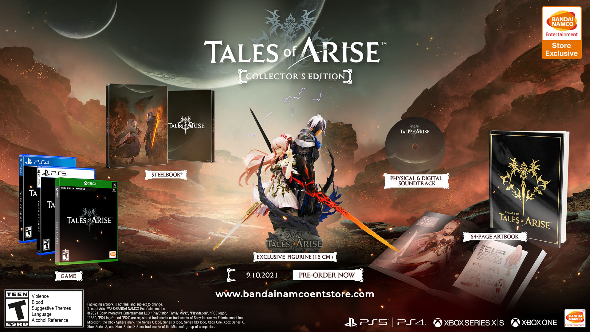 Tales of Arise Cover Art US Collectors Edition