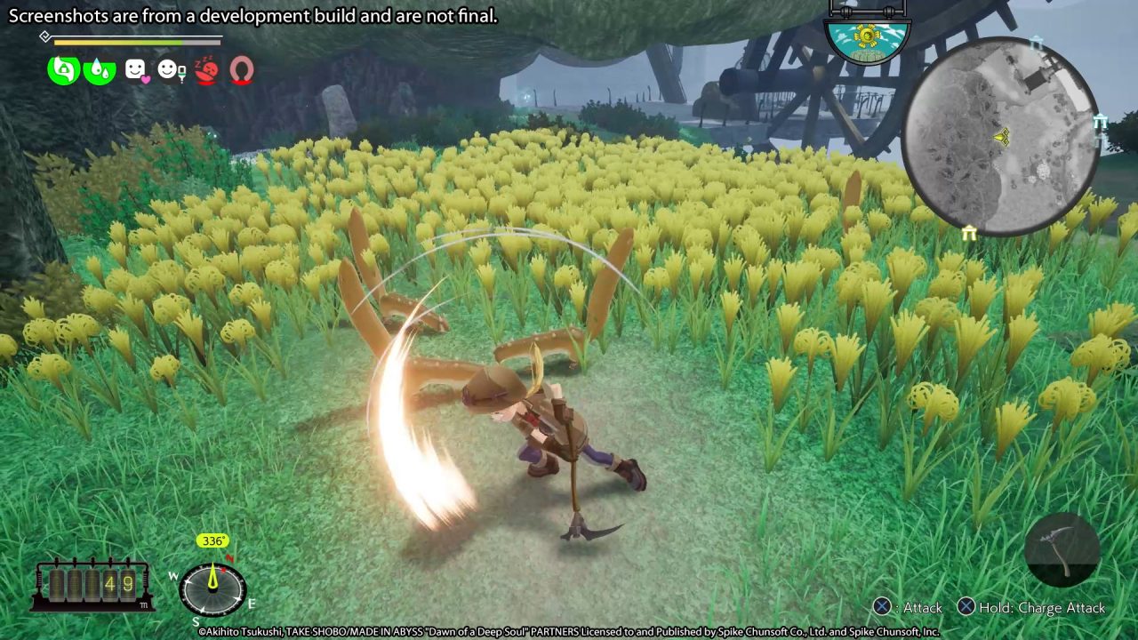 Made in Abyss Binary Star Falling into Darkness Screenshot of gameplay