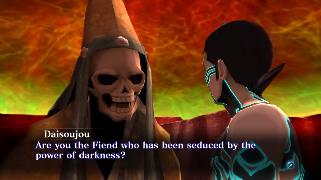 Are you the Fiend who has been seduced by the power of Darkness in Shin Megami Tensei III Nocturne HD Remaster?