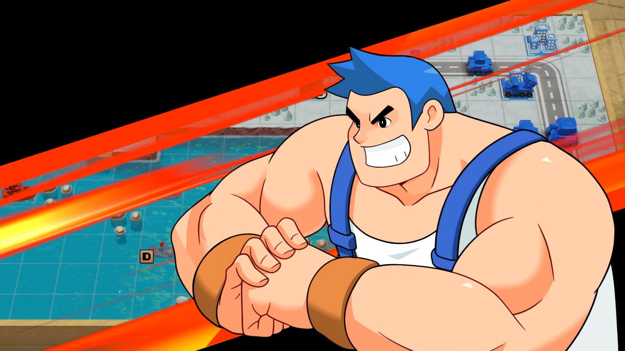 A cut-in portrait of Max during a battle in Advance Wars 1+2: Re-Boot Camp.