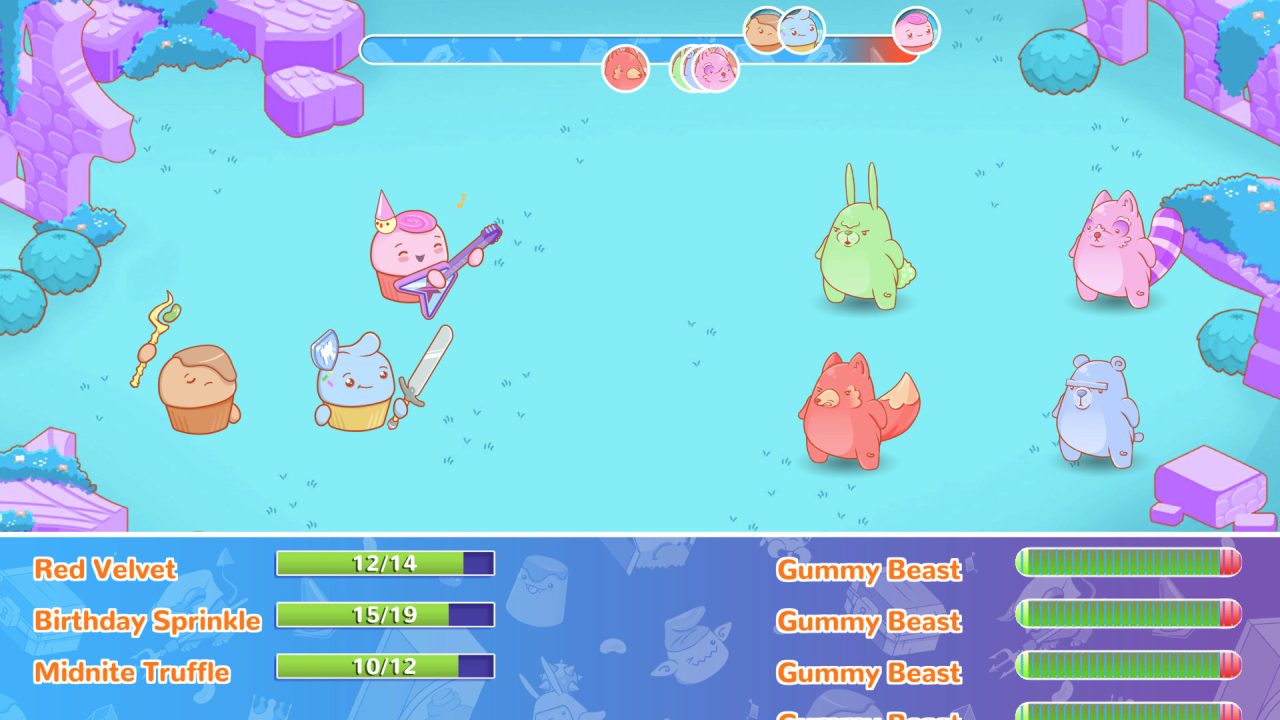 Screenshot of BattleCakes, one of several RPGs coming this week