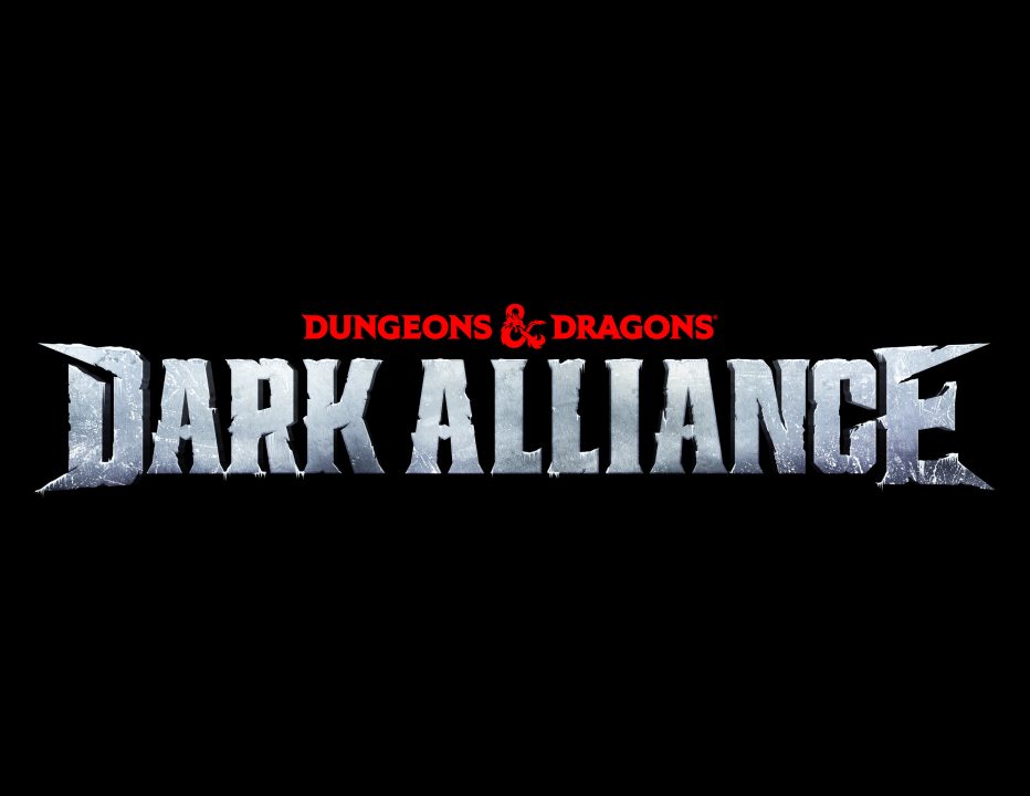 Dungeons Dragons Dark Alliance Logo Horizontal on Black