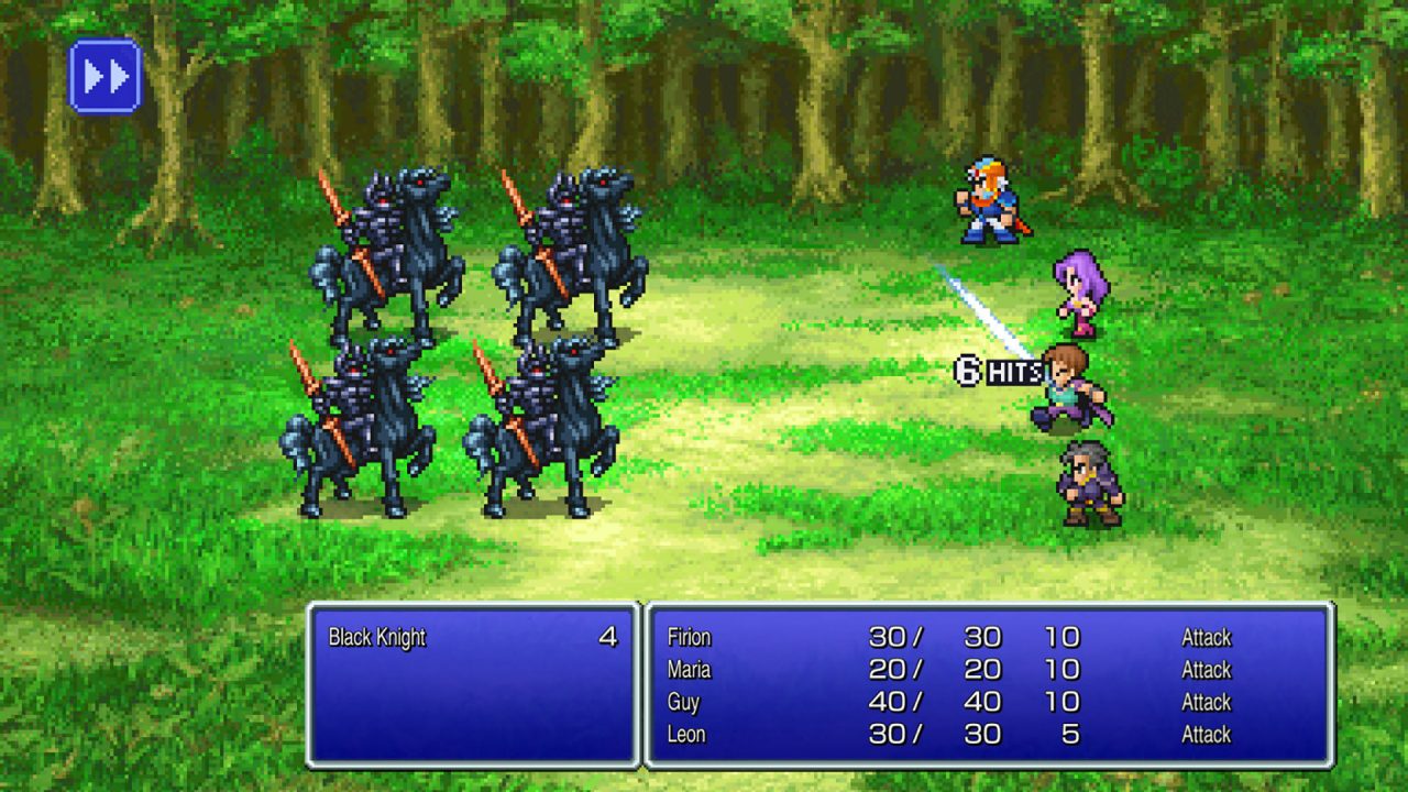 Battle Screenshot From Final Fantasy II Pixel Remaster