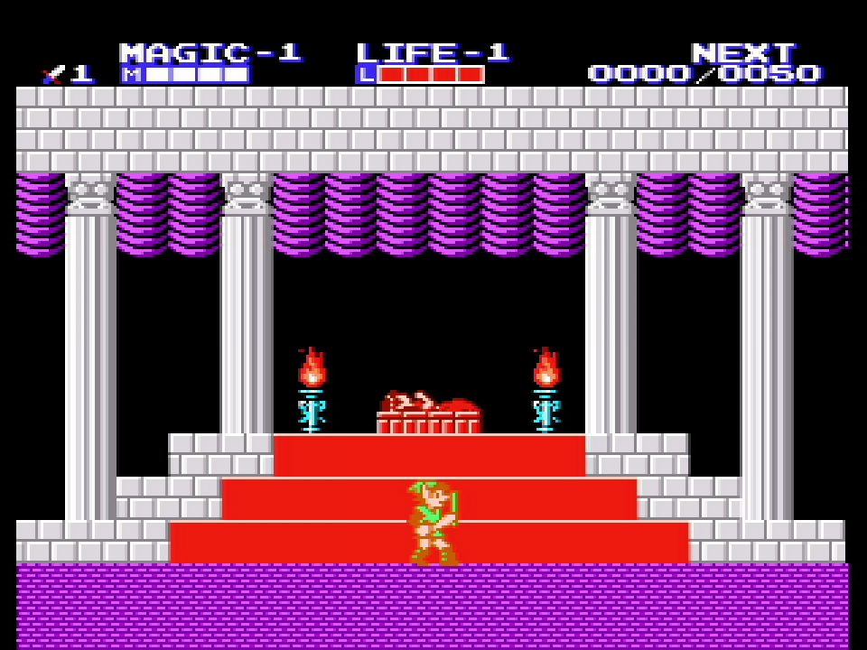 Game & Watch The Legend of Zelda Screenshot of Zelda II