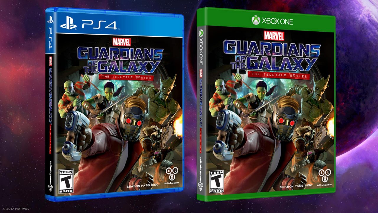 Guardians of the Galaxy The Telltale Series Cover Art PS4 XB1