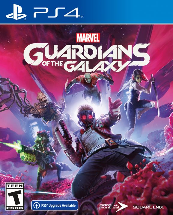Marvels Guardians of the Galaxy Cover Art PS4