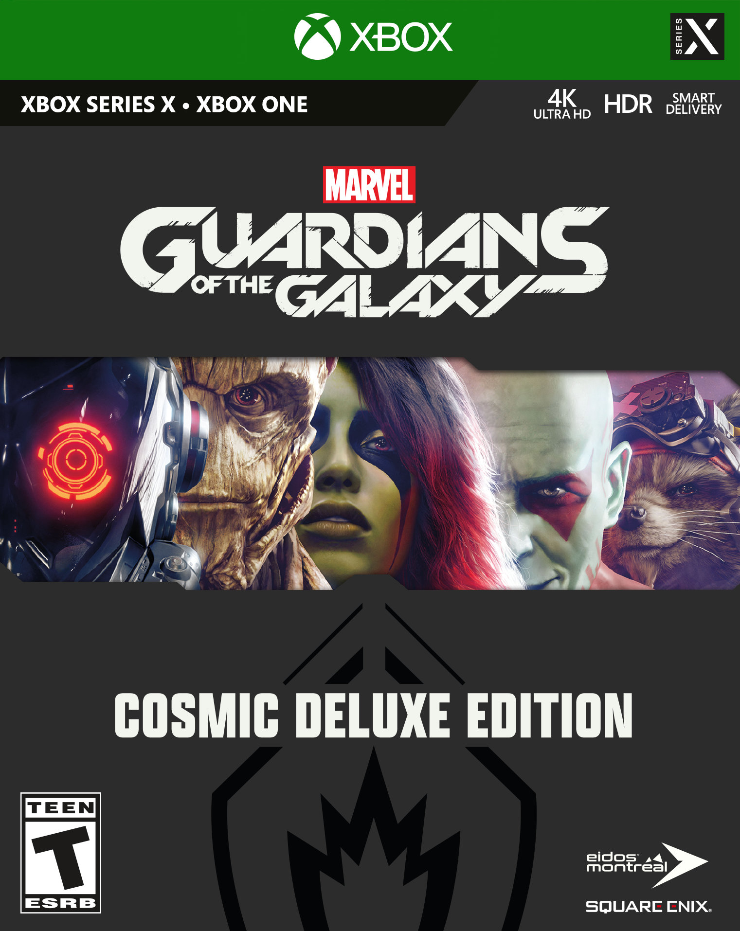 Marvels Guardians of the Galaxy Cover Art Xbox Series X Cosmic Deluxe Edition