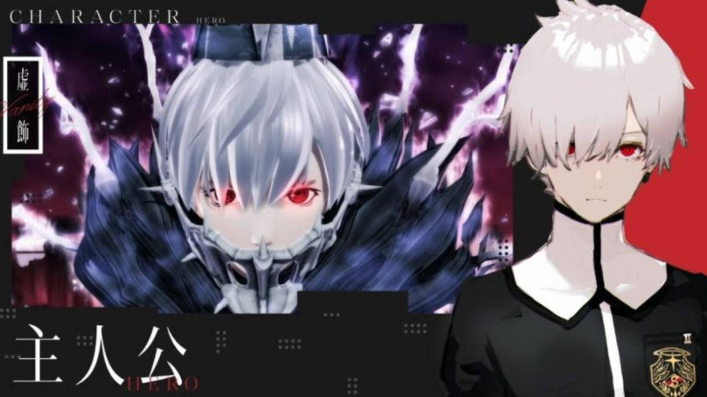 The red-eyed, white-haired main protagonist, simply called "Hero", of school RPG of Monark.