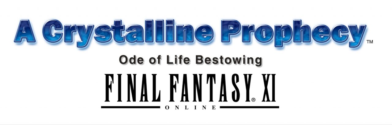 Final Fantasy XI A Crystalline Prophecy Logo on White