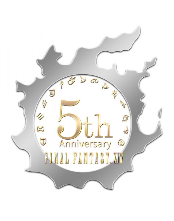 Final Fantasy XIV Stormblood Logo 5th Anniversary