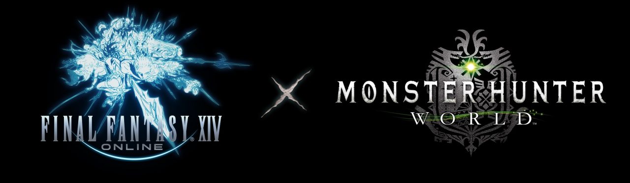 Final Fantasy XIV Stormblood Logo Monster Hunter World Collaboration