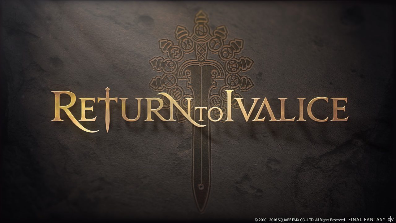 Final Fantasy XIV Stormblood Logo Return to Ivalice