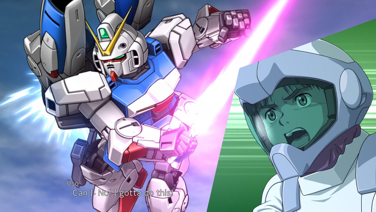 Super Robot Wars 30 Screenshot of Victory Gundam and Uso