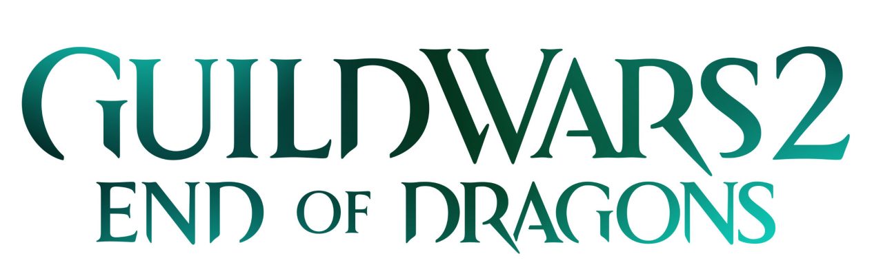 Guild Wars 2 End of Dragons Logo Text Only Color