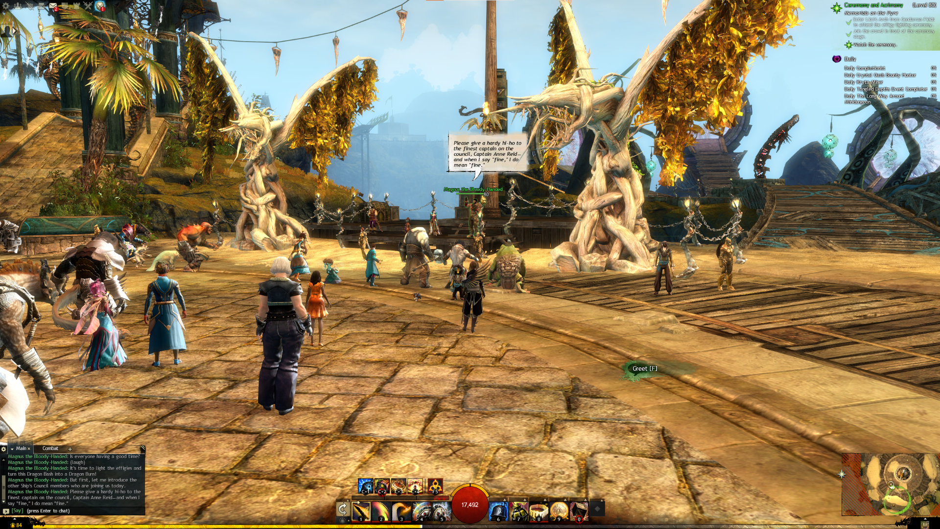Guild Wars 2 Old Lion's Arch during Dragon Bash