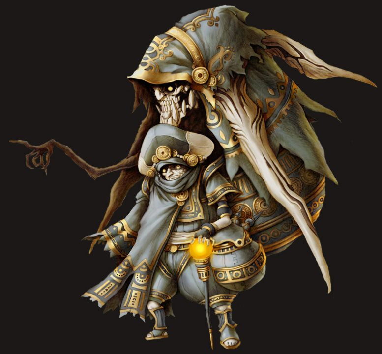 Artwork of Mavda and her partner.