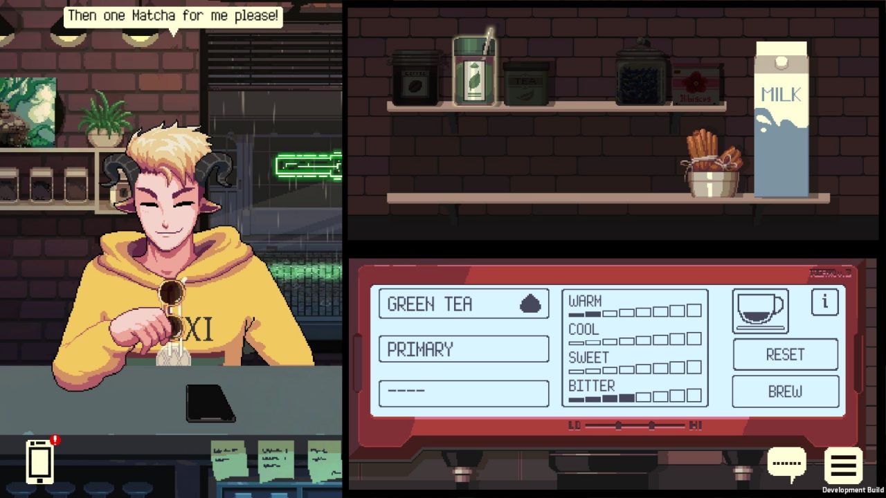 Screenshot of Coffee Talk Episode 2: Hibiscus & Butterfly, one of several RPGs coming this week