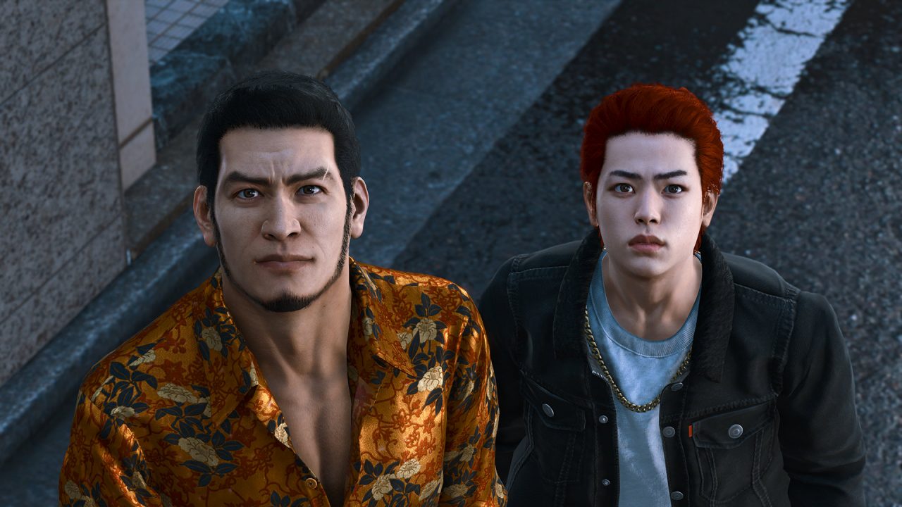 Lead characters looking at the camera in Lost Judgment: The Kaito Files