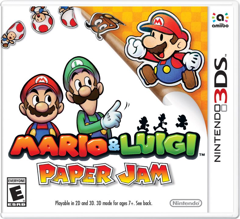 Mario Luigi Paper Jam Cover Art US