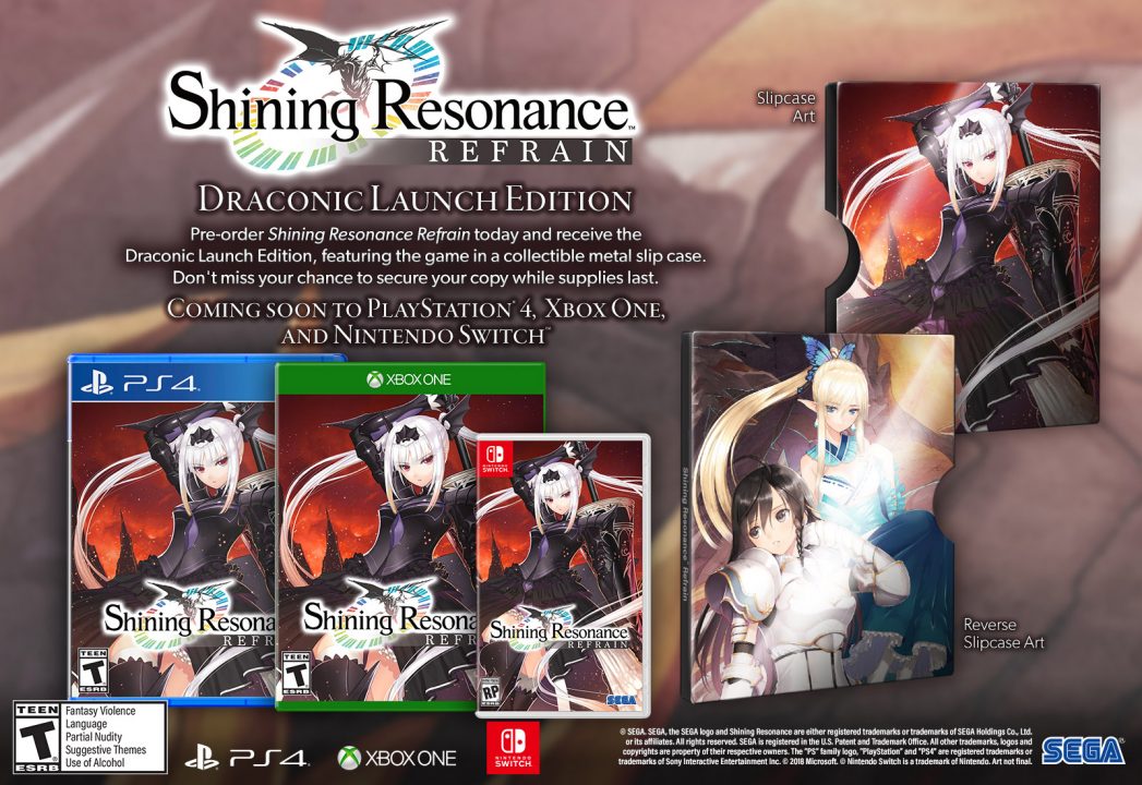 Shining Resonance Refrain Cover Art US Launch Edition