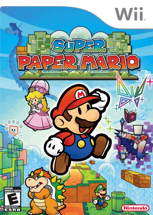 Super Paper Mario Cover Art (US)
