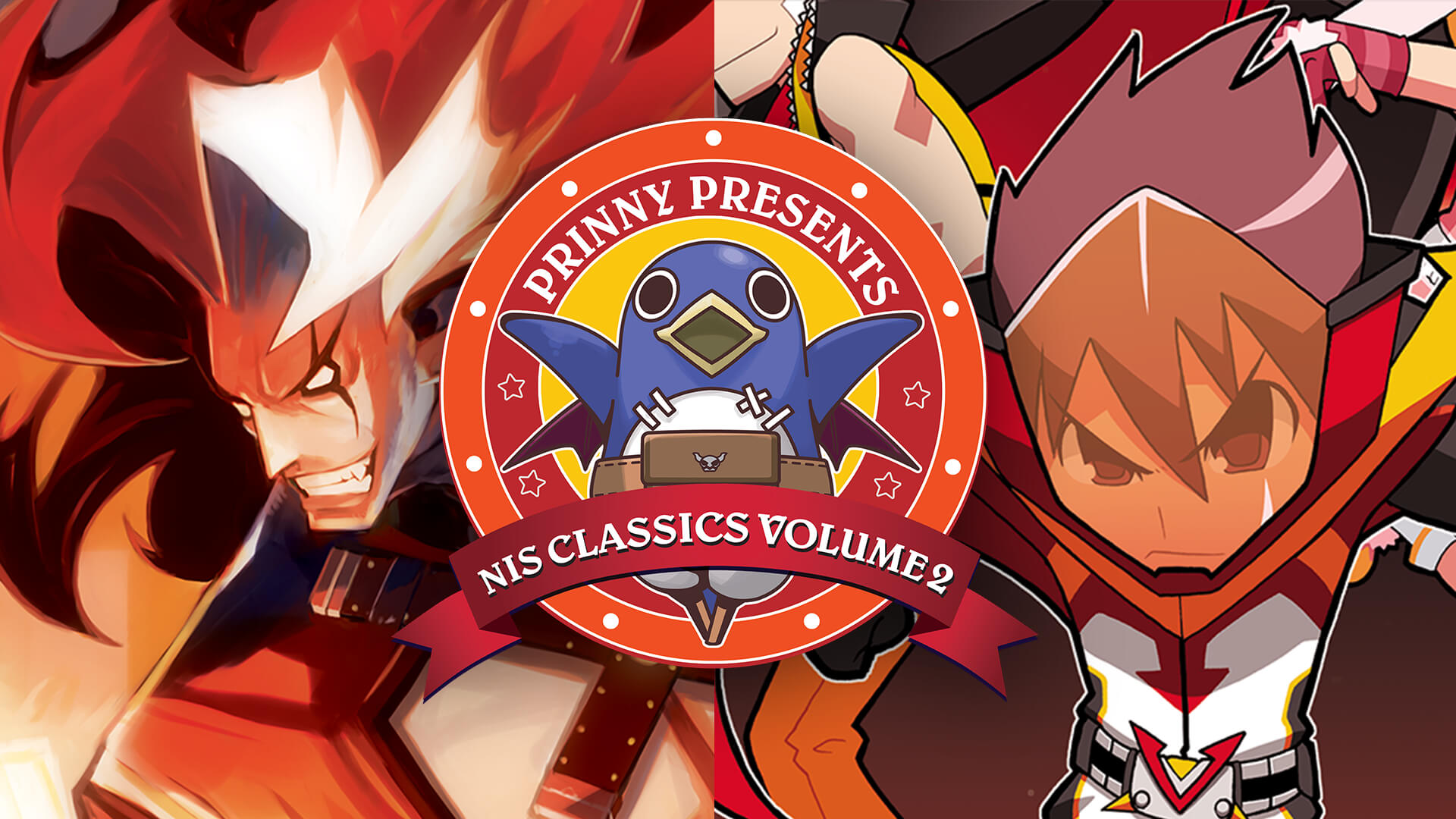 Prinny Presents NIS Classics Volume 2 key artwork featuring Makai Kingdom and ZHP