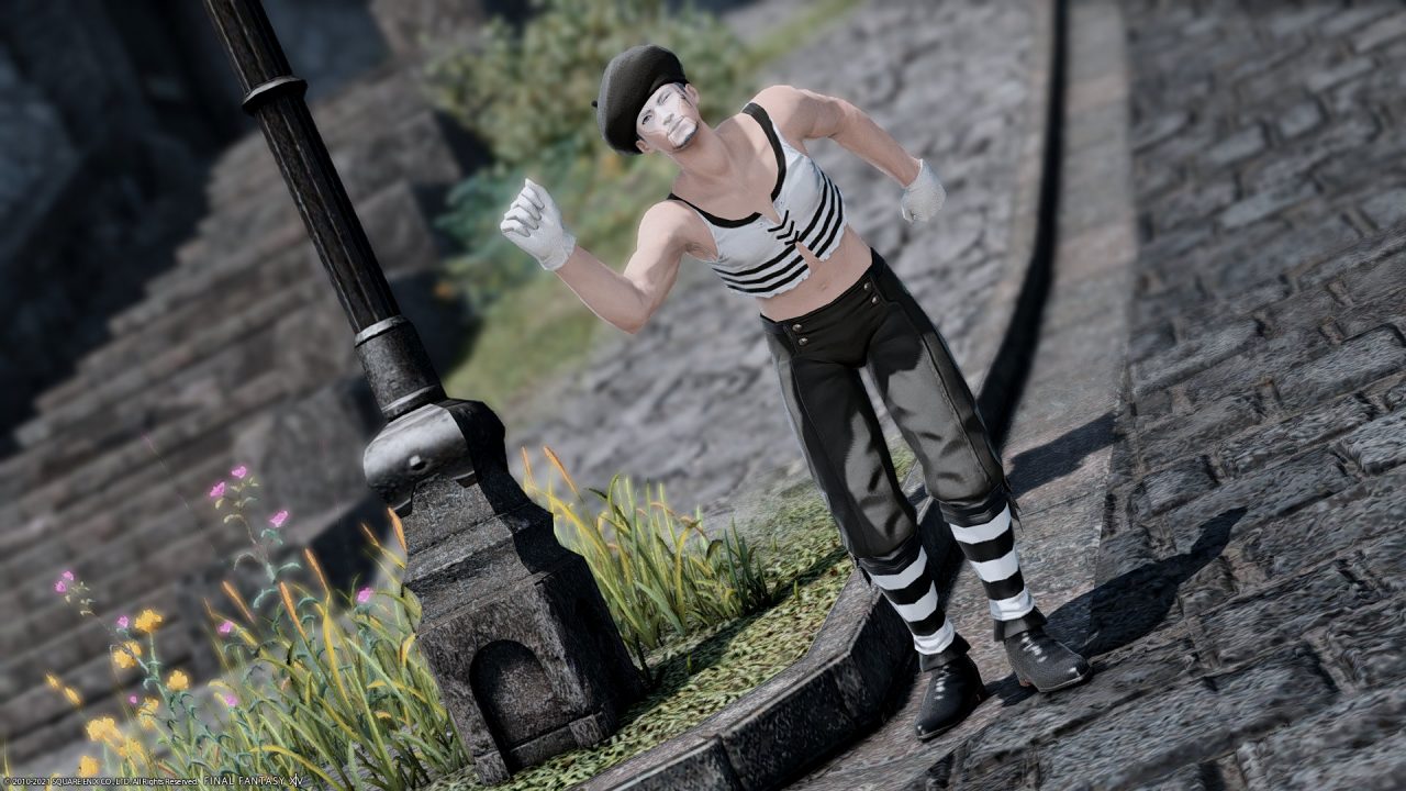 an image of FFXIV mime-inspired fashion