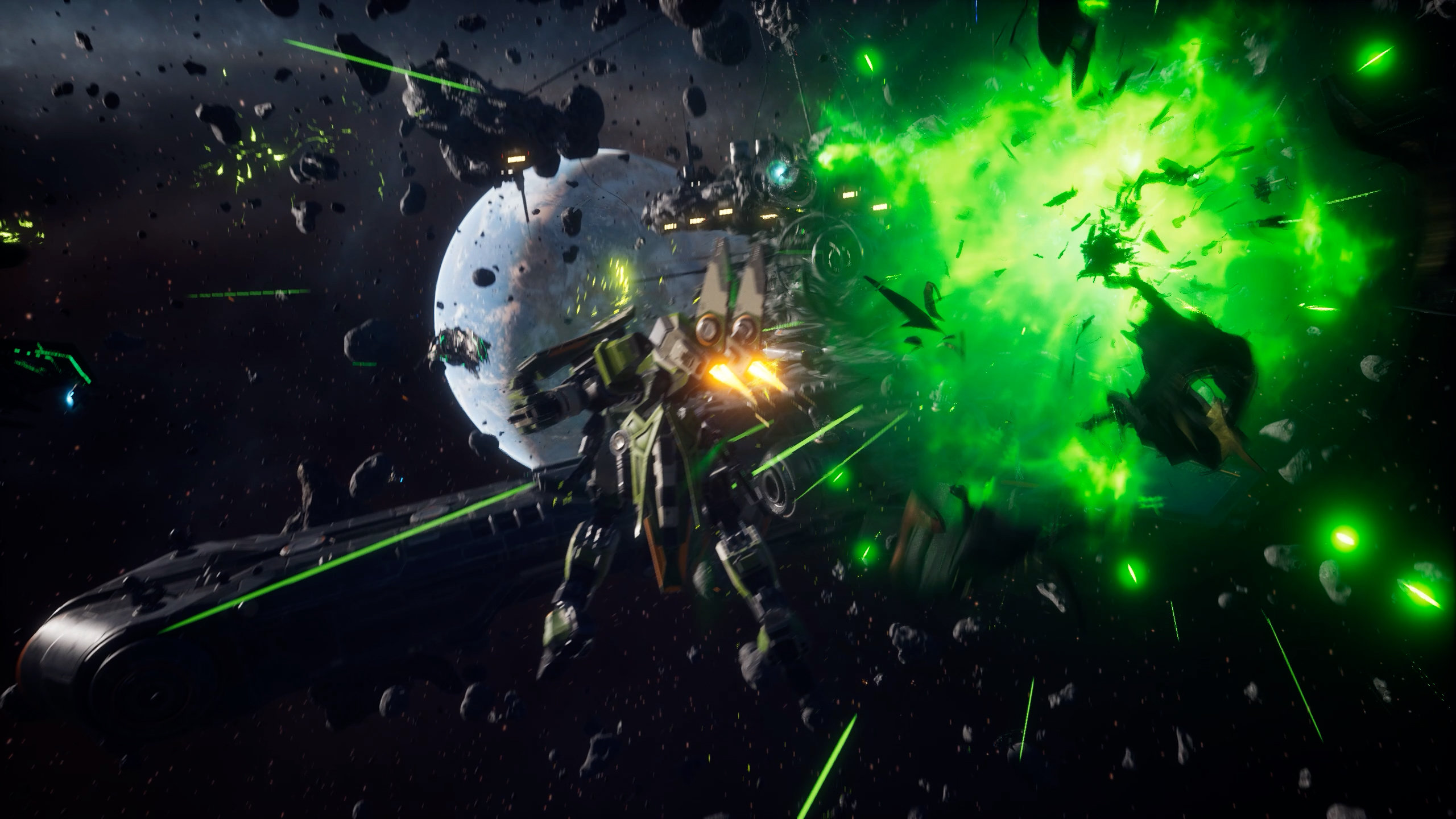 Explosions in space, courtesy of Phantom Galaxies.