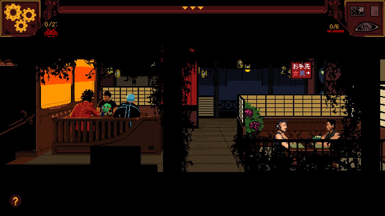 A diner full of patrons in The Sundew
