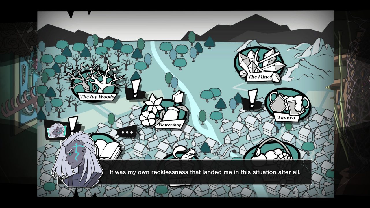 The map of Anemone Valley in Arcadia Fallen.