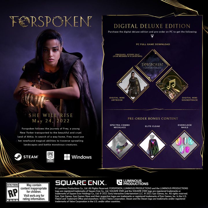 Forspoken Cover Art PC Digital Deluxe