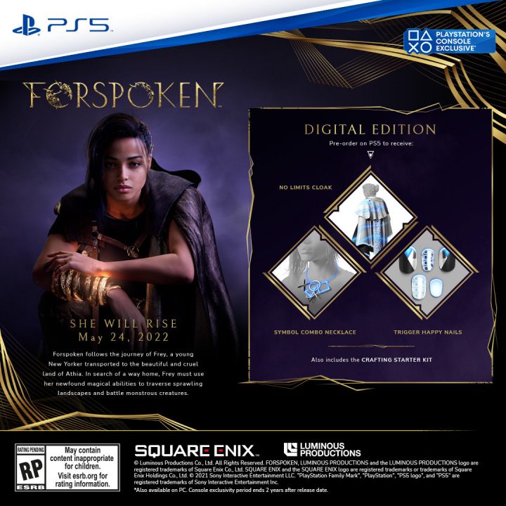 Forspoken Cover Art PS5 Digital