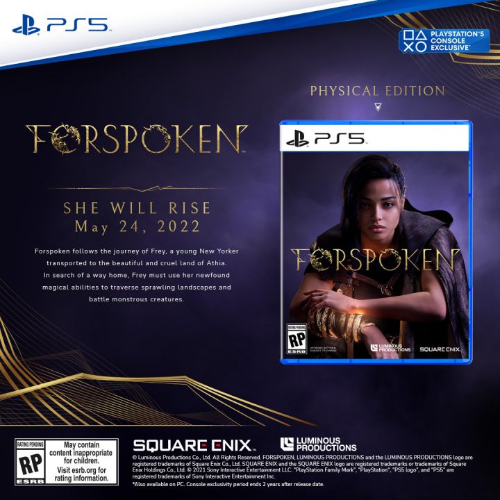 Forspoken Cover Art PS5 Physical