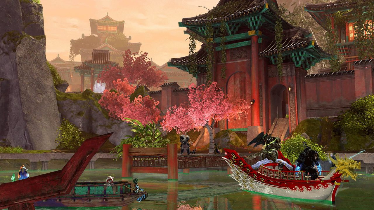 Guild Wars 2 End of Dragon Skiff and Building