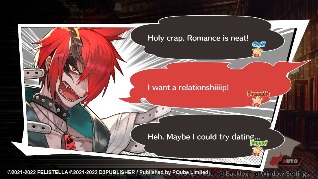 Amusing dialogue options from a red headed man in Maglam Lord, as he tried to find a partner of romantic interest.