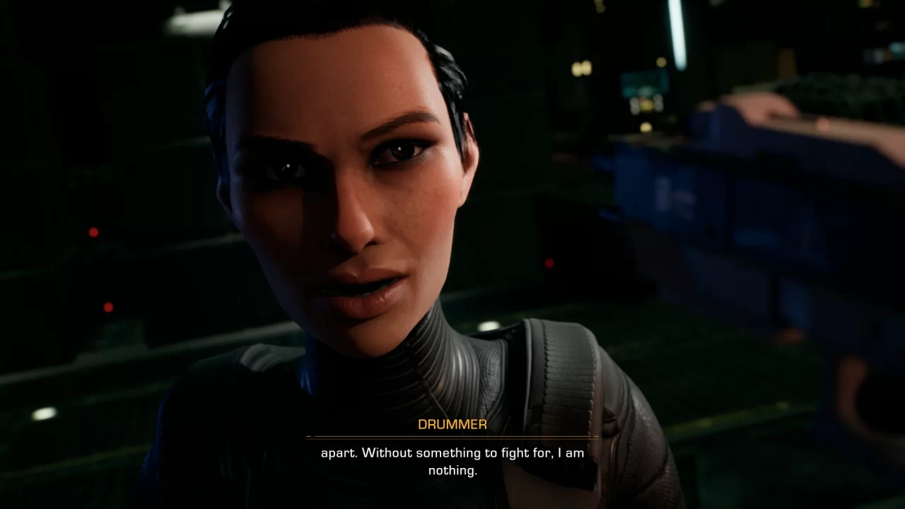 A character speaks in The Expanse: A Telltale Series.