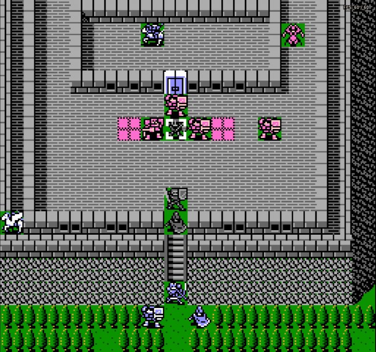 Fire Emblem Gaiden screenshot of a castle.