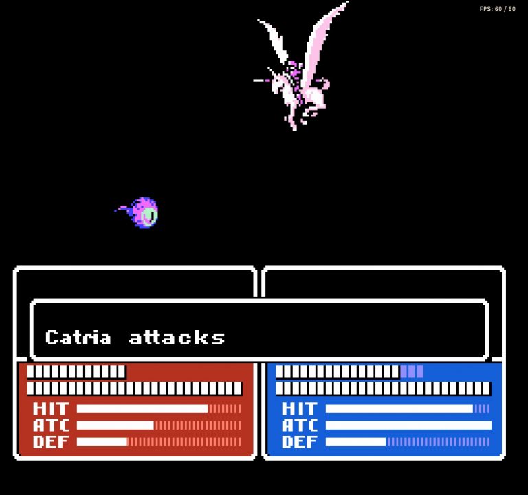 Fire Emblem Gaiden screenshot of a battle between Catria and a monster.